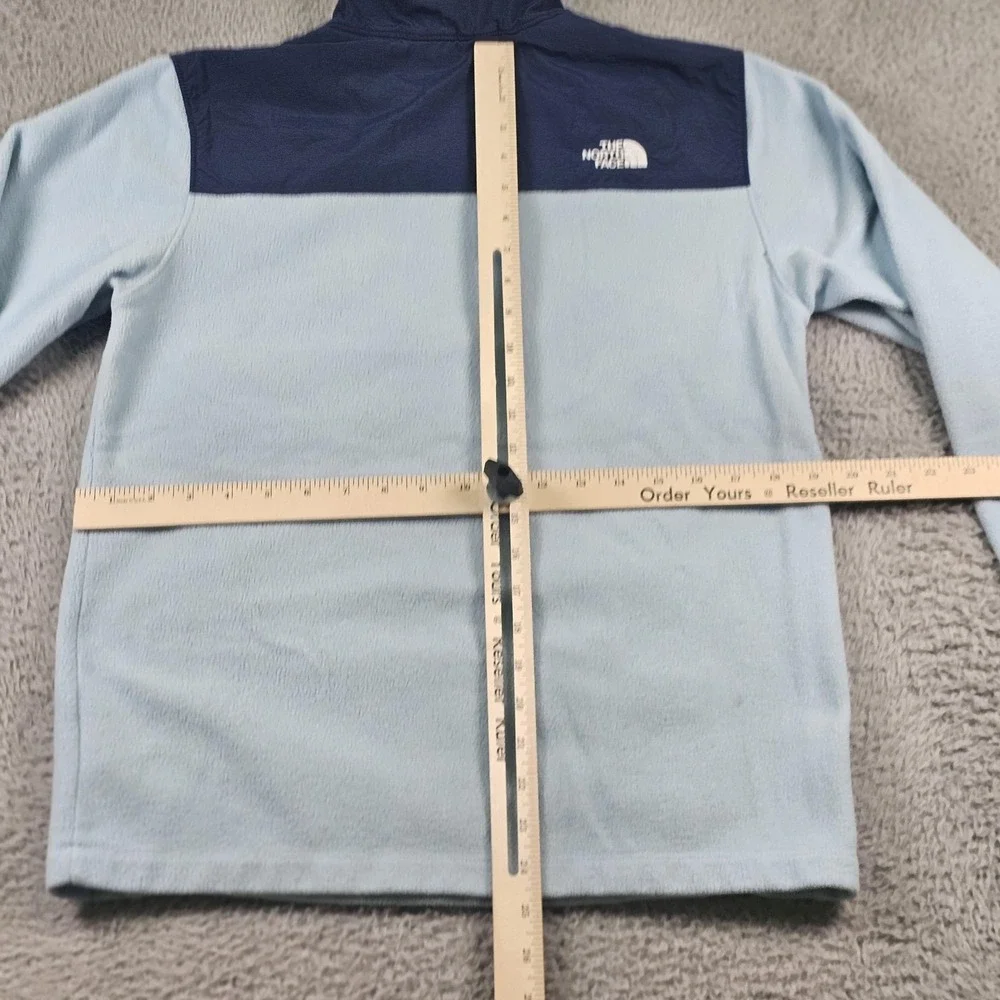 North Face Pullover Youth XL 18/20 Blue Fleece Half Zip Outdoors Jacket Warm